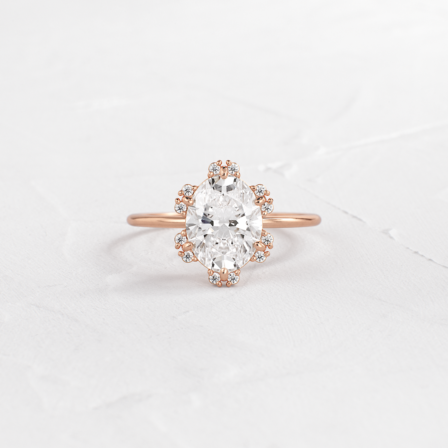 Solitaire-Oval Lab Grown Diamond Engagement Ring