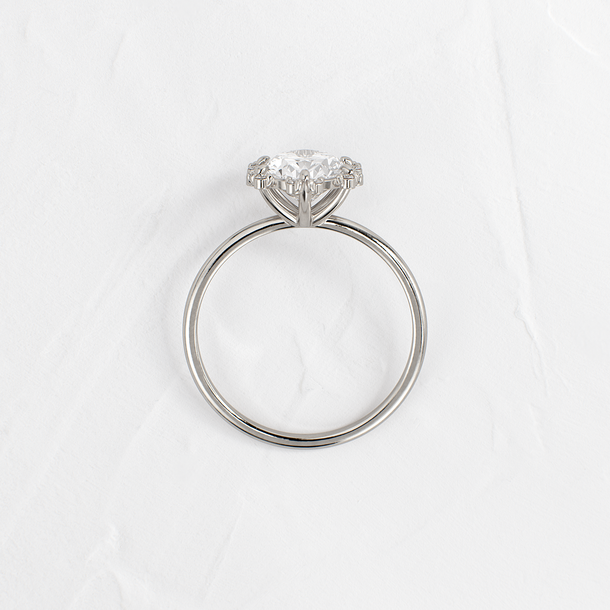 Solitaire-Oval Lab Grown Diamond Engagement Ring