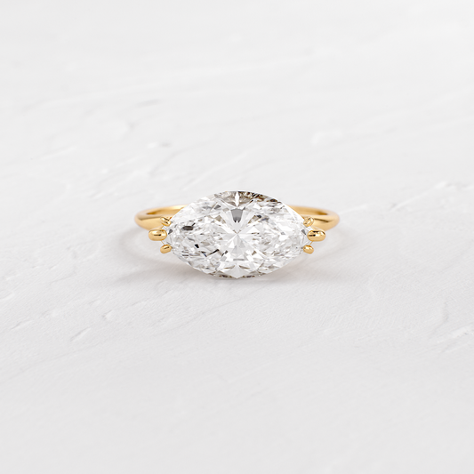 Solitaire-Oval Lab Grown Diamond Engagement Ring