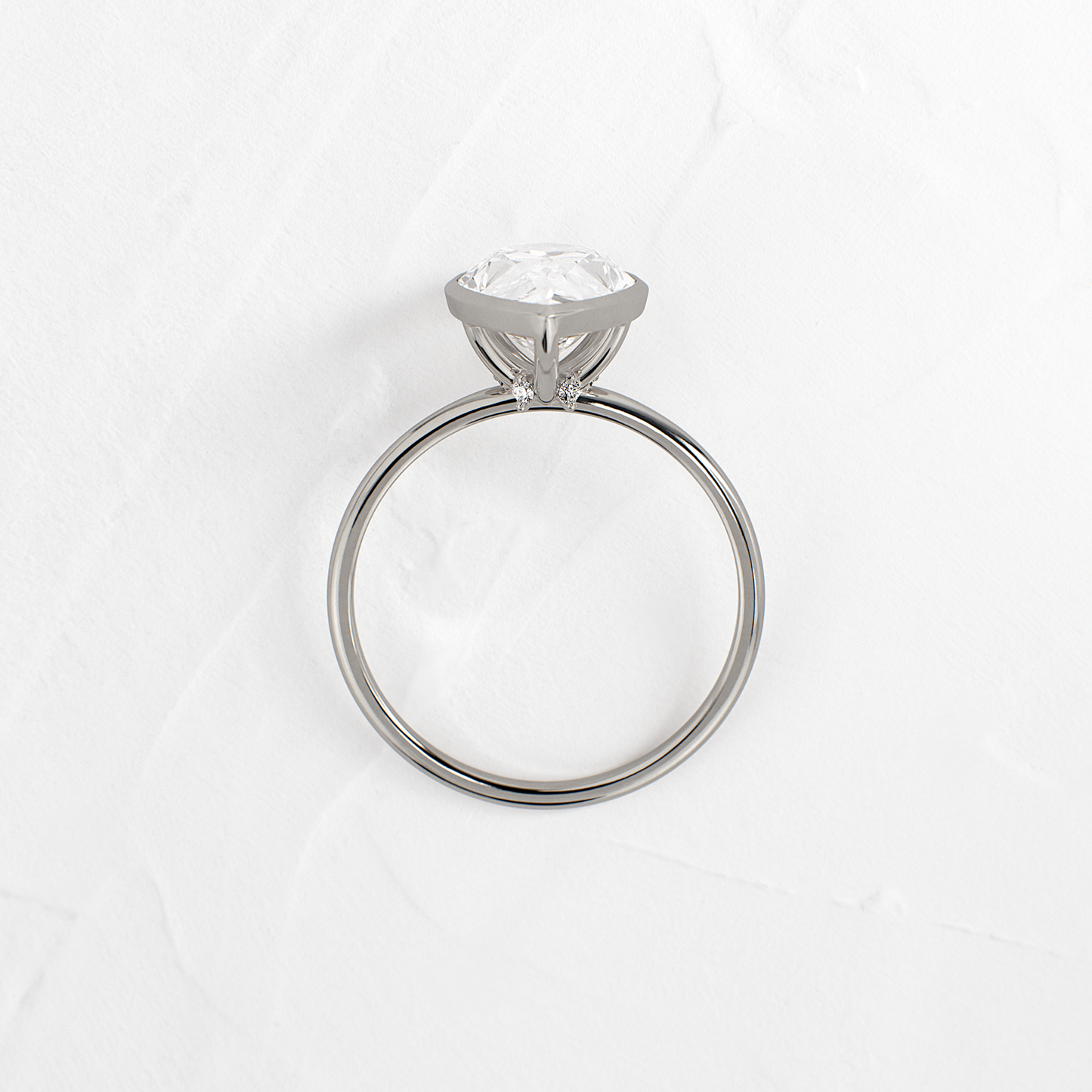Solitaire-Oval Lab Grown Diamond Engagement Ring