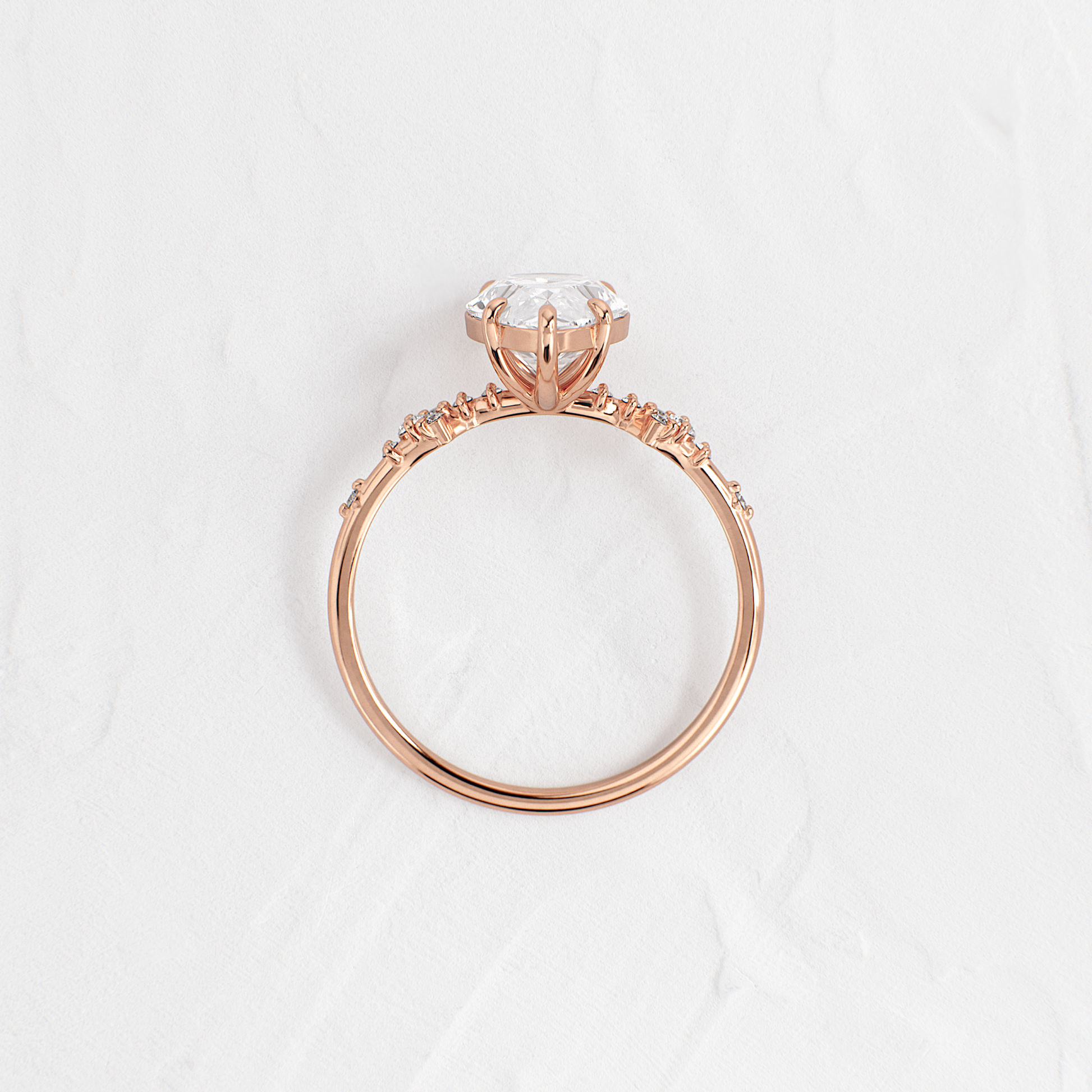 Solitaire-Oval Lab Grown Diamond Engagement Ring