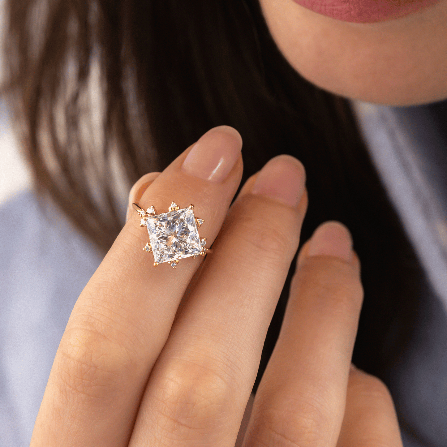 Solitaire-Oval Lab Grown Diamond Engagement Ring