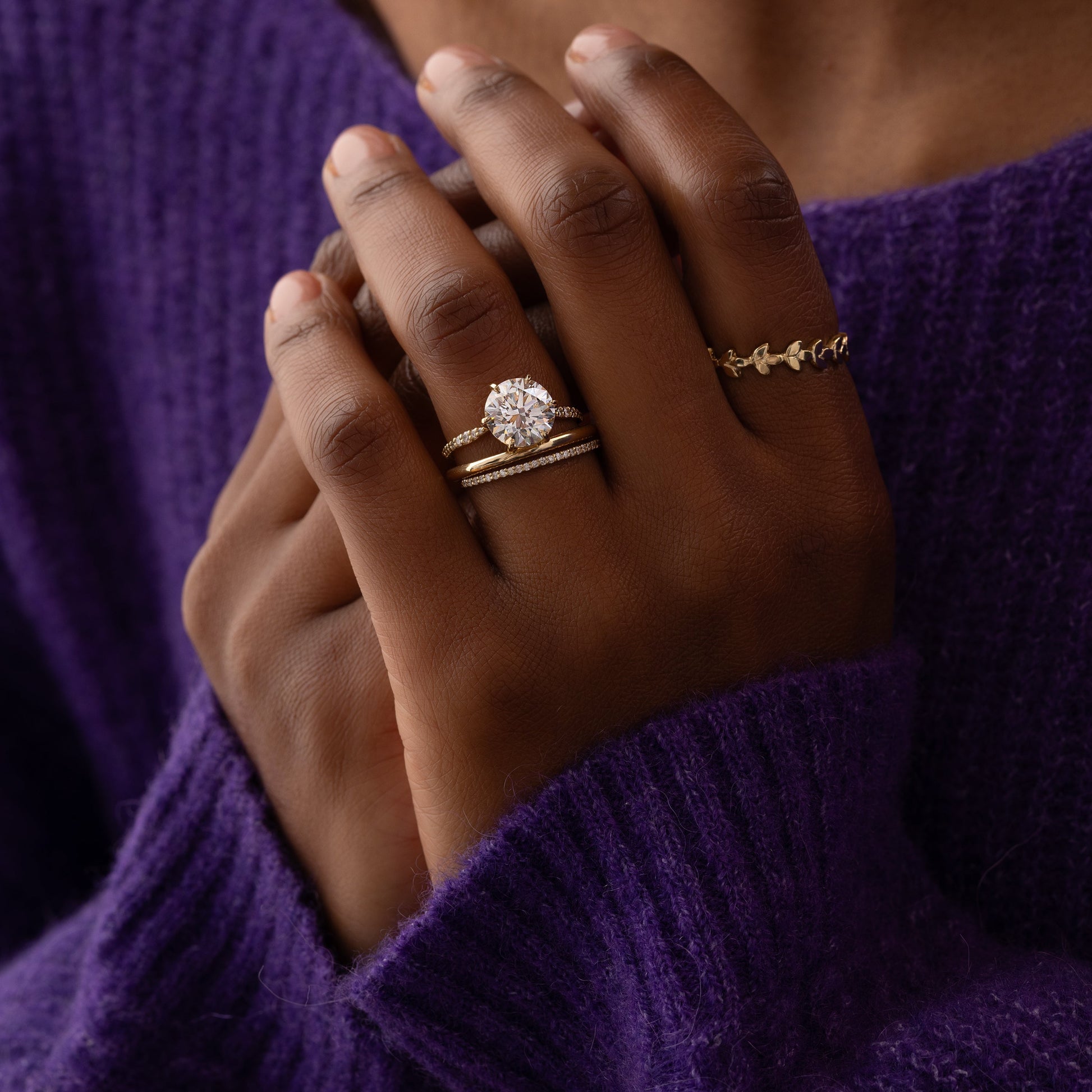Solitaire-Oval Lab Grown Diamond Engagement Ring