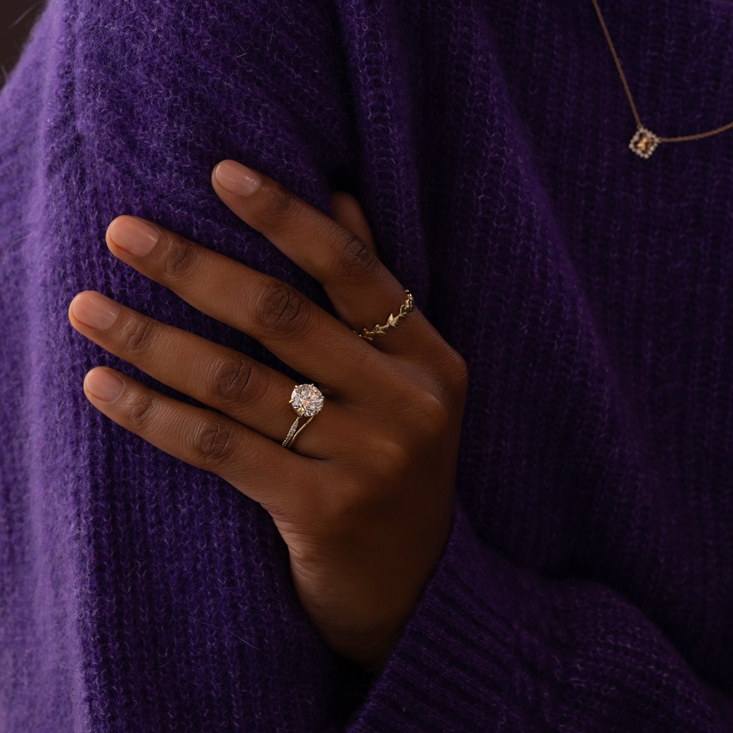 Solitaire-Oval Lab Grown Diamond Engagement Ring