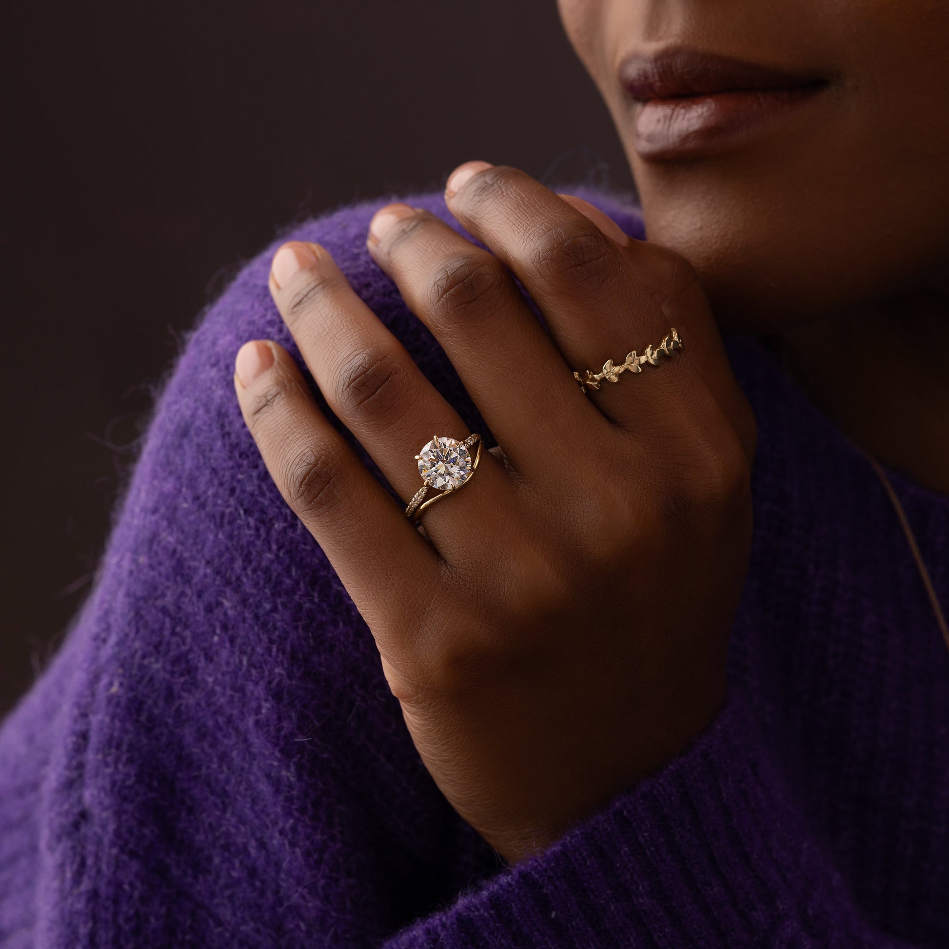 Solitaire-Oval Lab Grown Diamond Engagement Ring