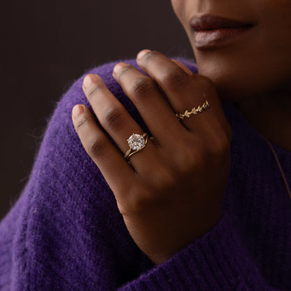 Solitaire-Oval Lab Grown Diamond Engagement Ring