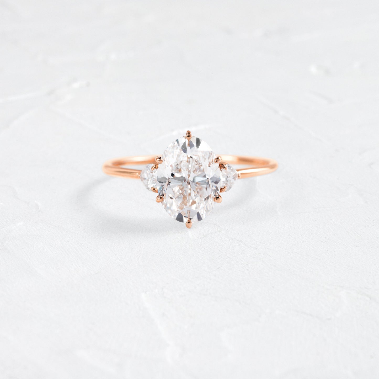 Solitaire-Oval Lab Grown Diamond Engagement Ring