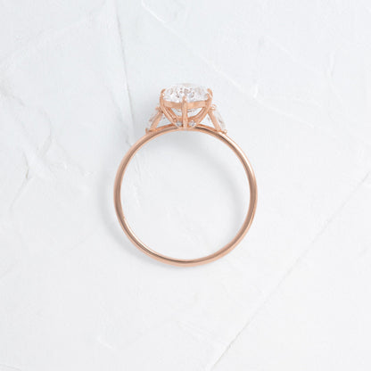Solitaire-Oval Lab Grown Diamond Engagement Ring