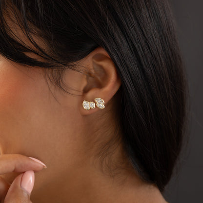 Solitaire- 1.0CT Oval Lab Grown Diamond Earrings