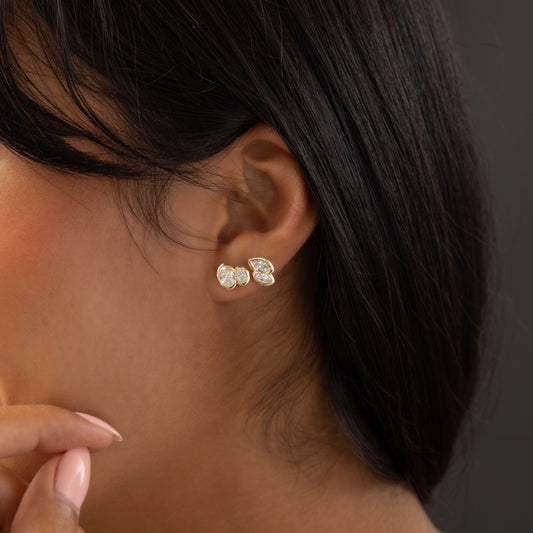 Solitaire- 1.0CT Oval Lab Grown Diamond Earrings