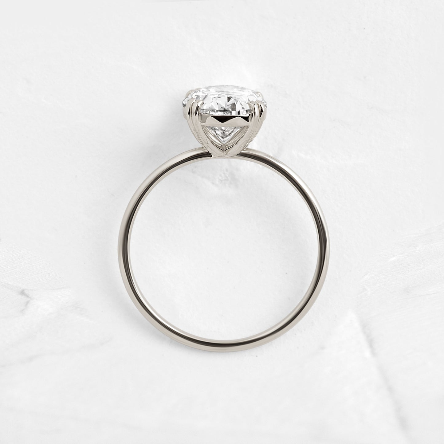 Solitaire-Oval Lab Grown Diamond Engagement Ring