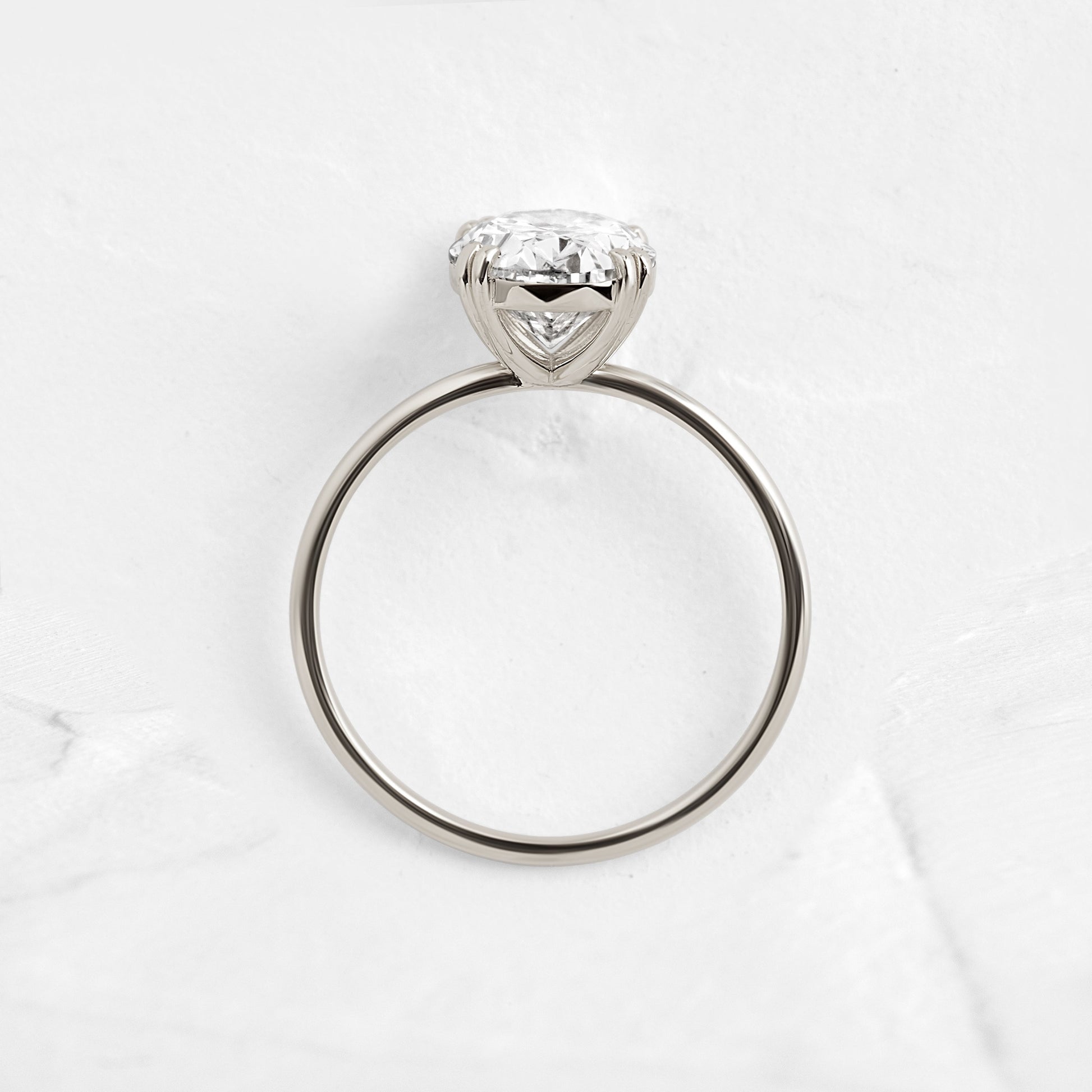 Solitaire-Oval Lab Grown Diamond Engagement Ring