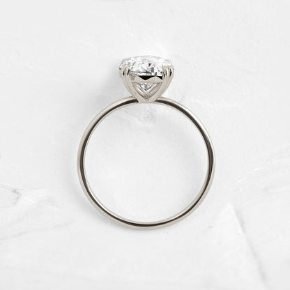 Solitaire-Oval Lab Grown Diamond Engagement Ring