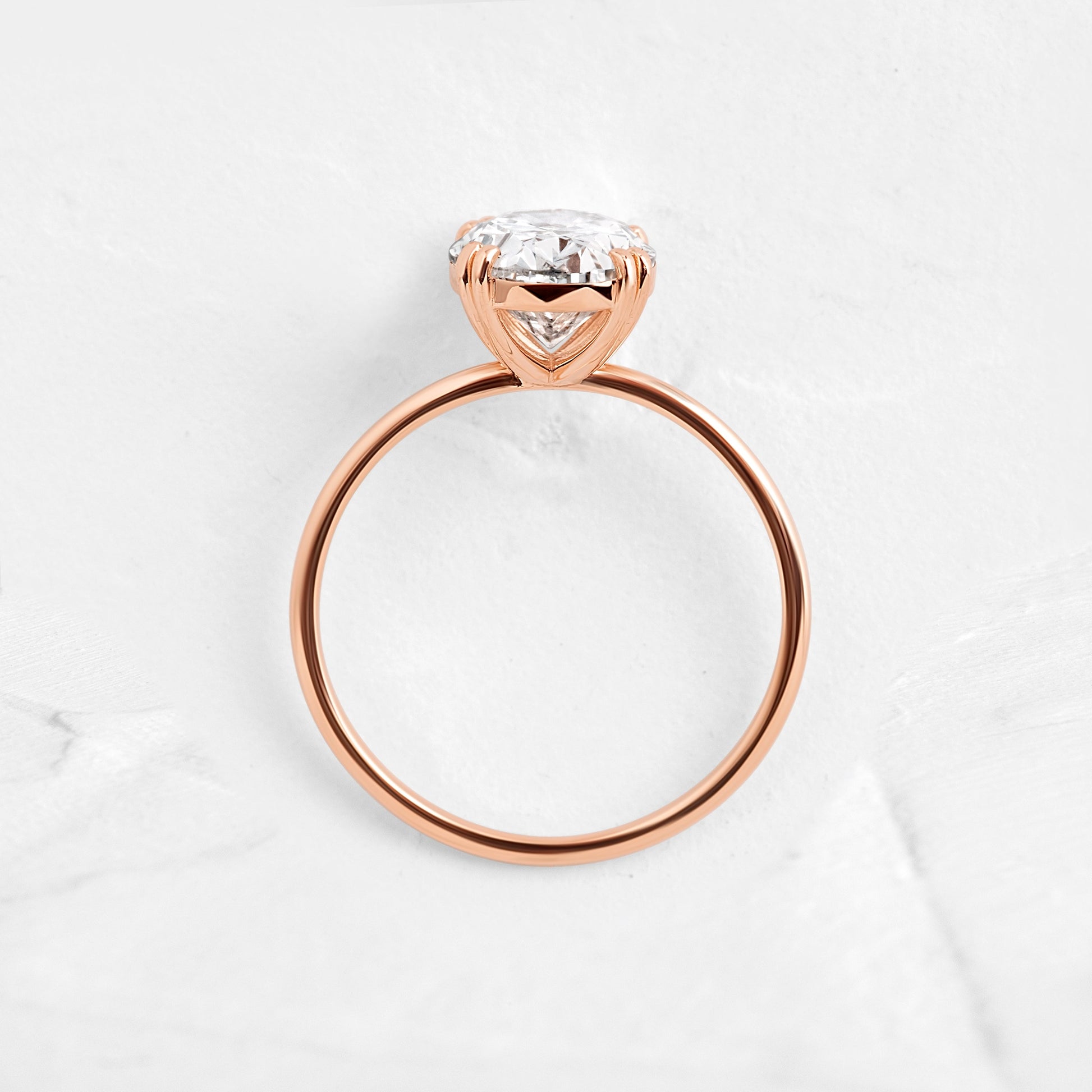 Solitaire-Oval Lab Grown Diamond Engagement Ring