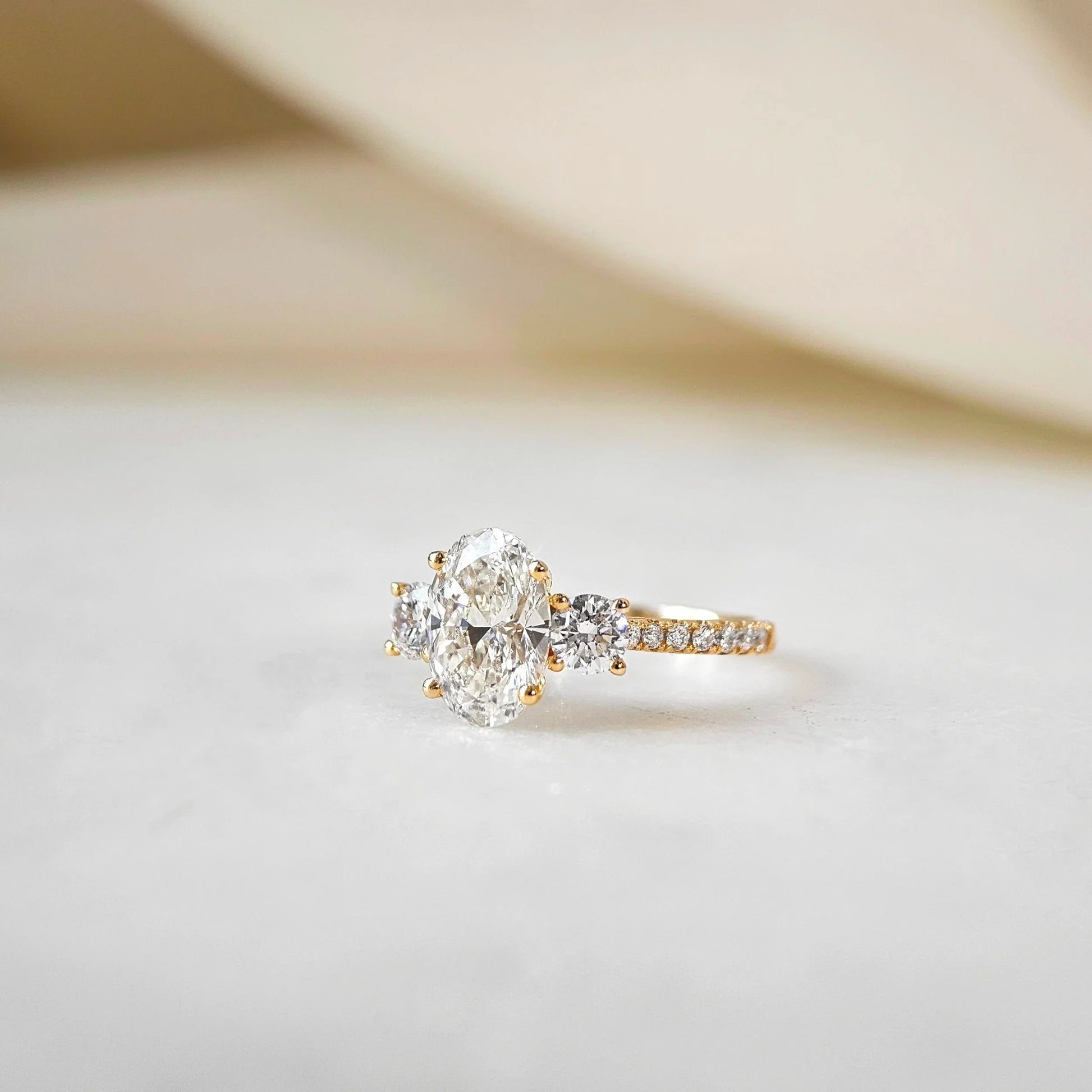 Hidden Halo-1.5 CT Round Lab Grown Diamond Engagement Ring