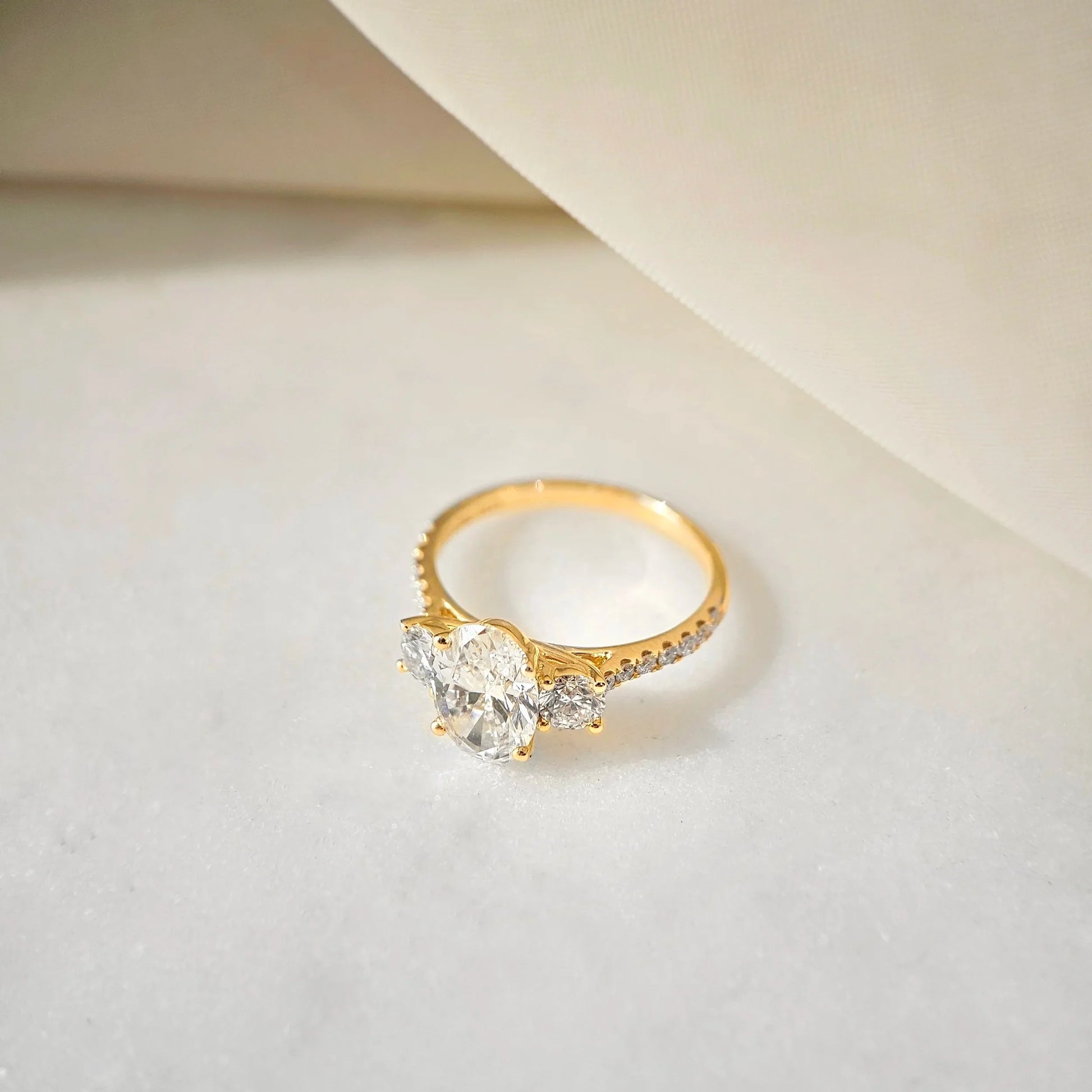 Hidden Halo-1.5 CT Round Lab Grown Diamond Engagement Ring