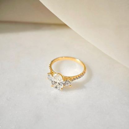 Hidden Halo-1.5 CT Round Lab Grown Diamond Engagement Ring