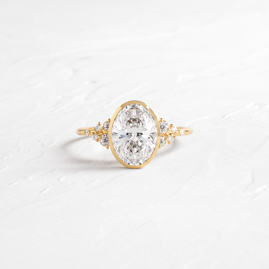 Solitaire-Oval Lab Grown Diamond Engagement Ring