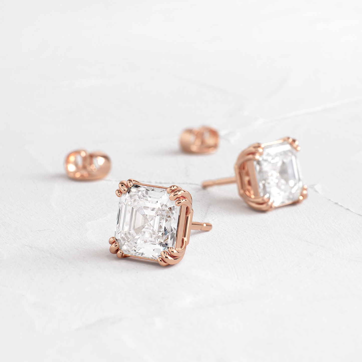 Solitaire- 1.0CT Oval Lab Grown Diamond Earrings