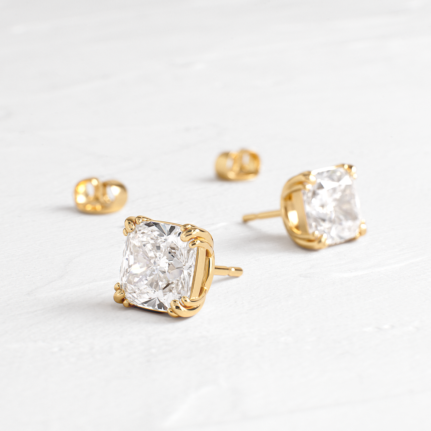 Solitaire- 1.0CT Oval Lab Grown Diamond Earrings