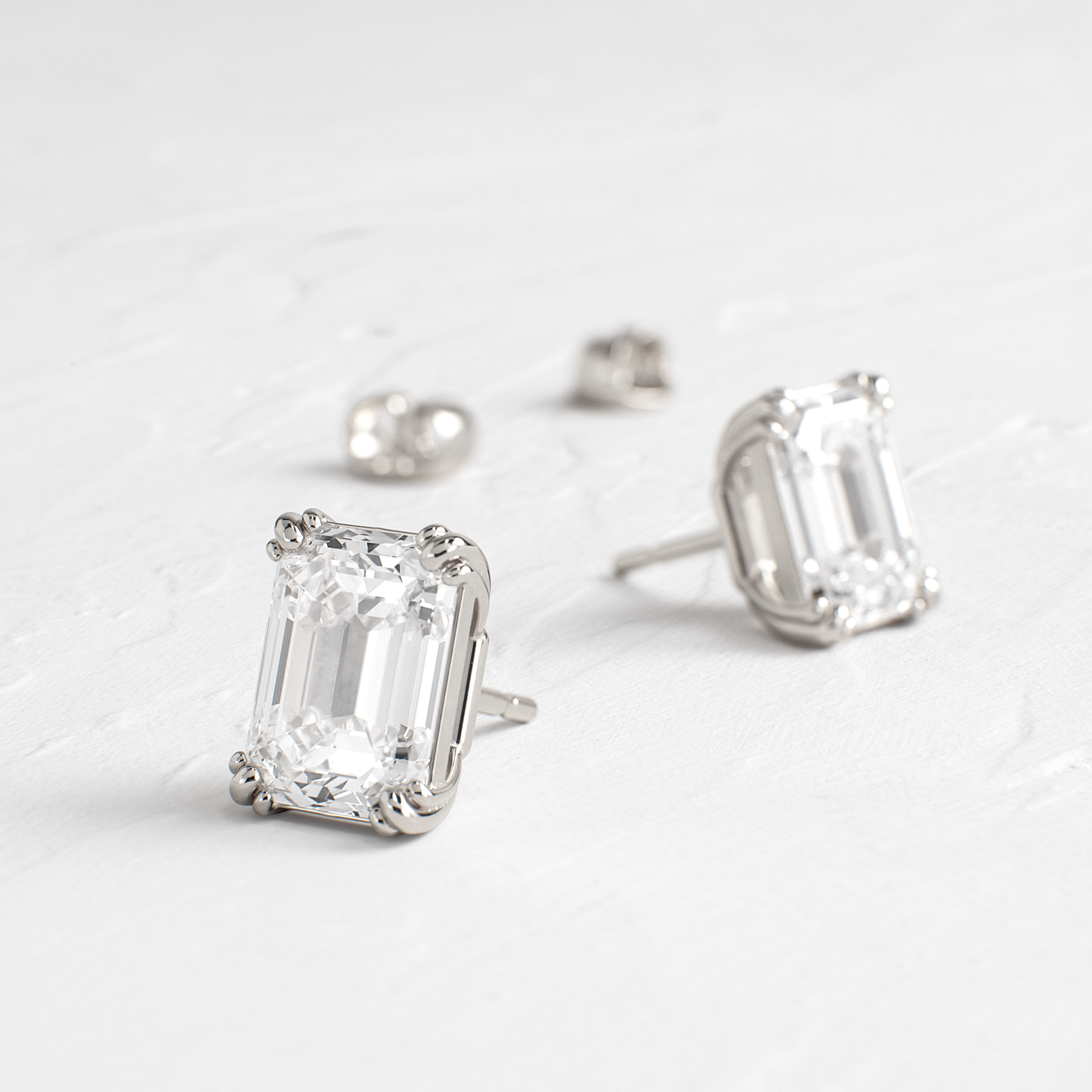 Solitaire- 1.0CT Oval Lab Grown Diamond Earrings