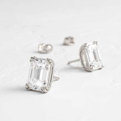 Solitaire- 1.0CT Oval Lab Grown Diamond Earrings