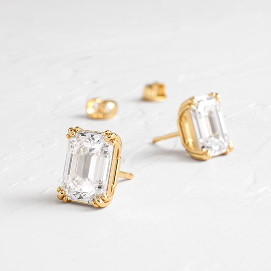 Solitaire- 1.0CT Oval Lab Grown Diamond Earrings