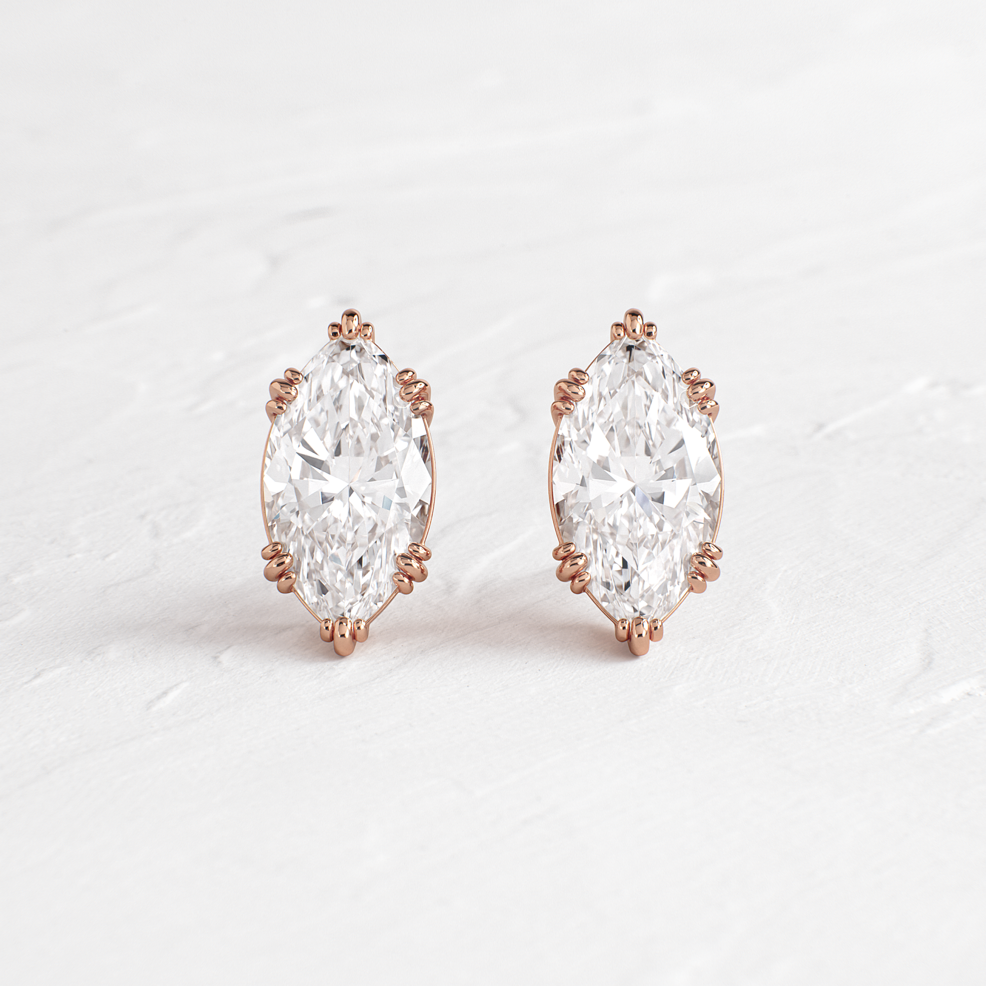 Solitaire- 1.0CT Oval Lab Grown Diamond Earrings