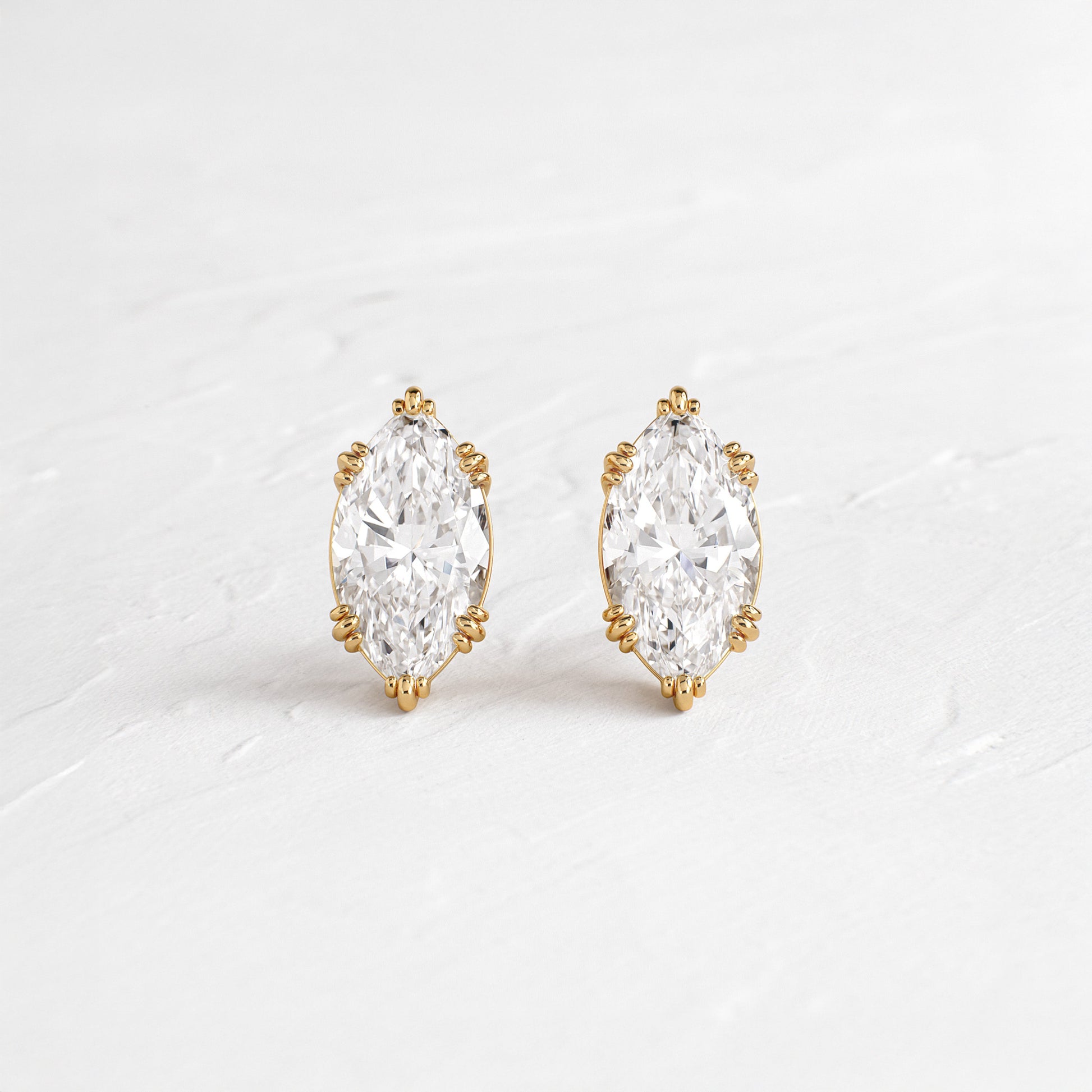 Solitaire- 1.0CT Oval Lab Grown Diamond Earrings