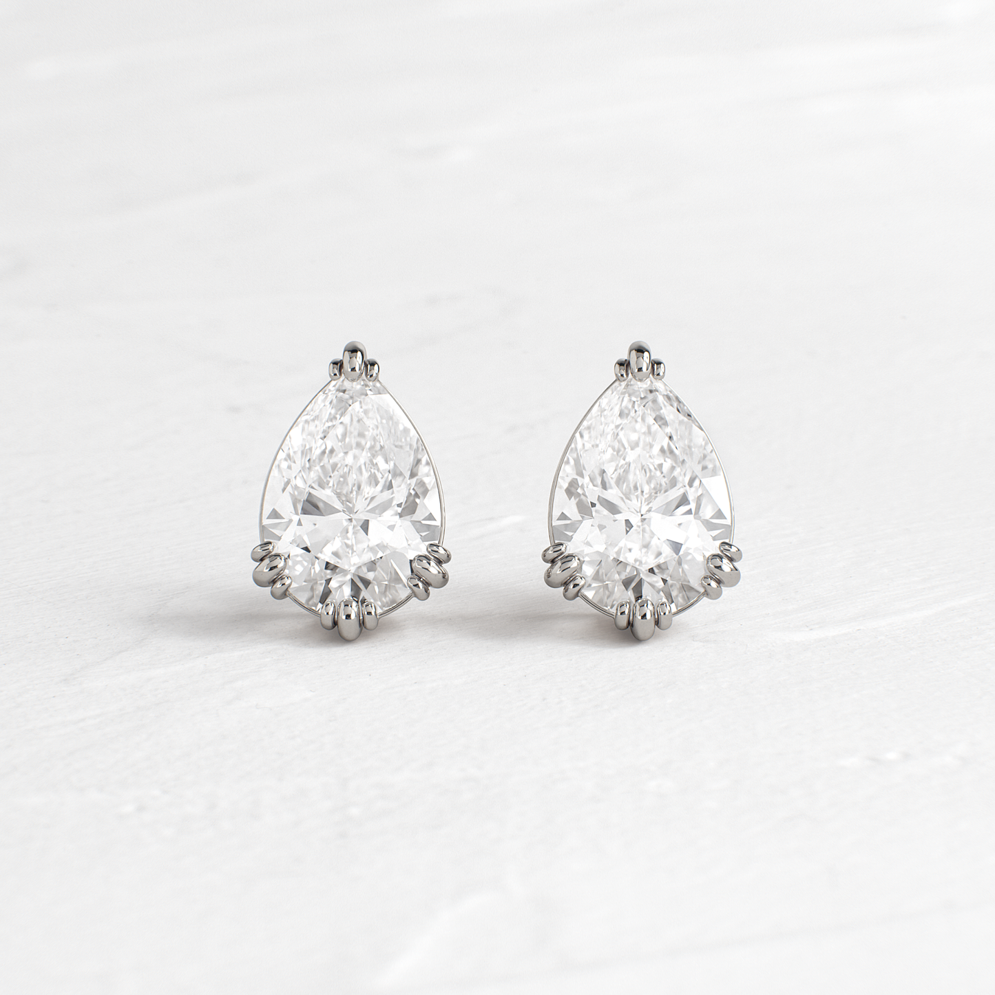 Solitaire- 1.0CT Oval Lab Grown Diamond Earrings