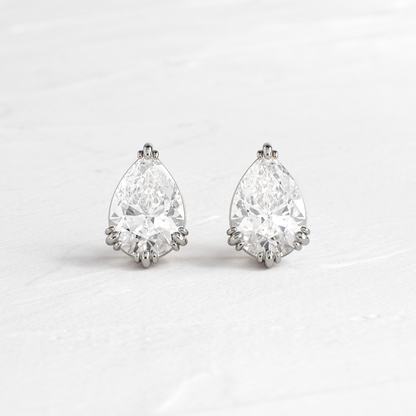 Solitaire- 1.0CT Oval Lab Grown Diamond Earrings