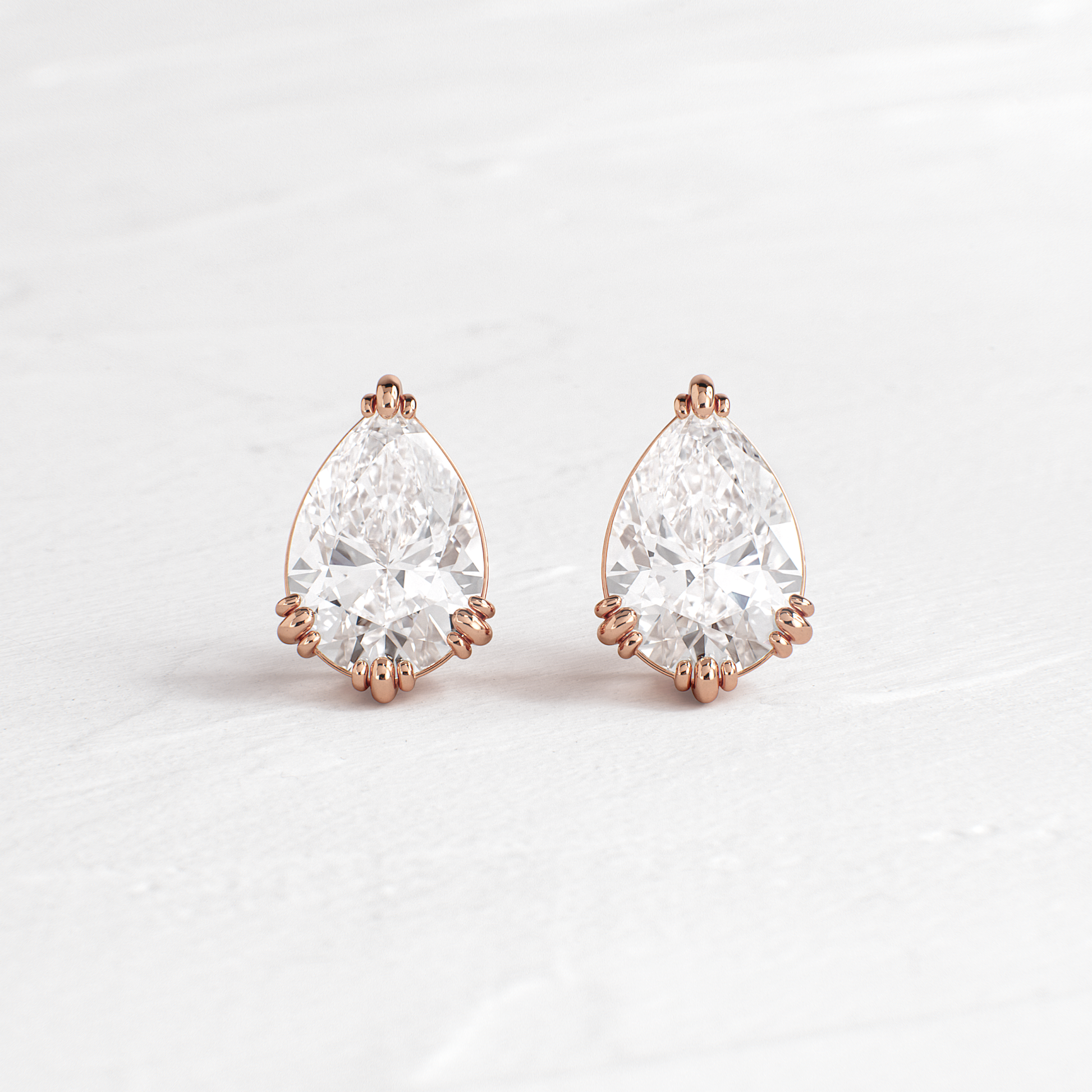Solitaire- 1.0CT Oval Lab Grown Diamond Earrings
