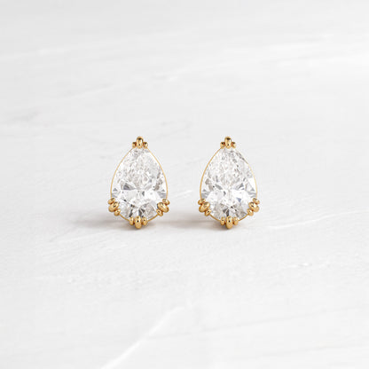 Solitaire- 1.0CT Oval Lab Grown Diamond Earrings