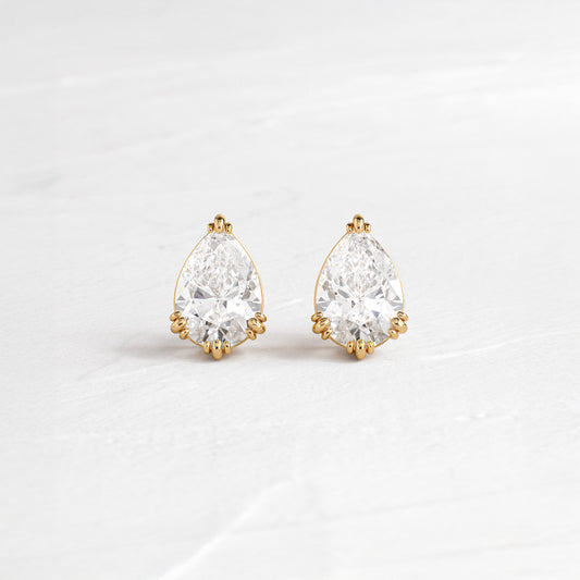 Solitaire- 1.0CT Oval Lab Grown Diamond Earrings