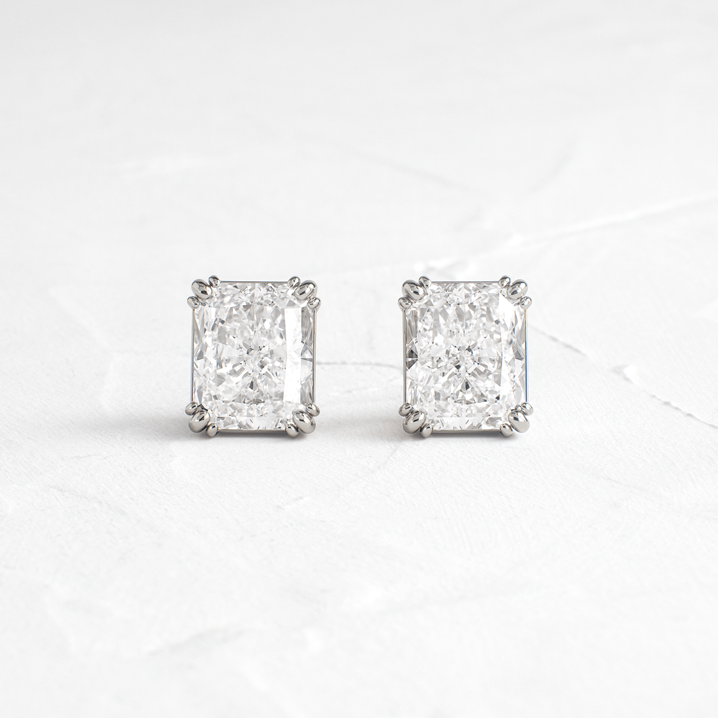 Solitaire- 1.0CT Oval Lab Grown Diamond Earrings