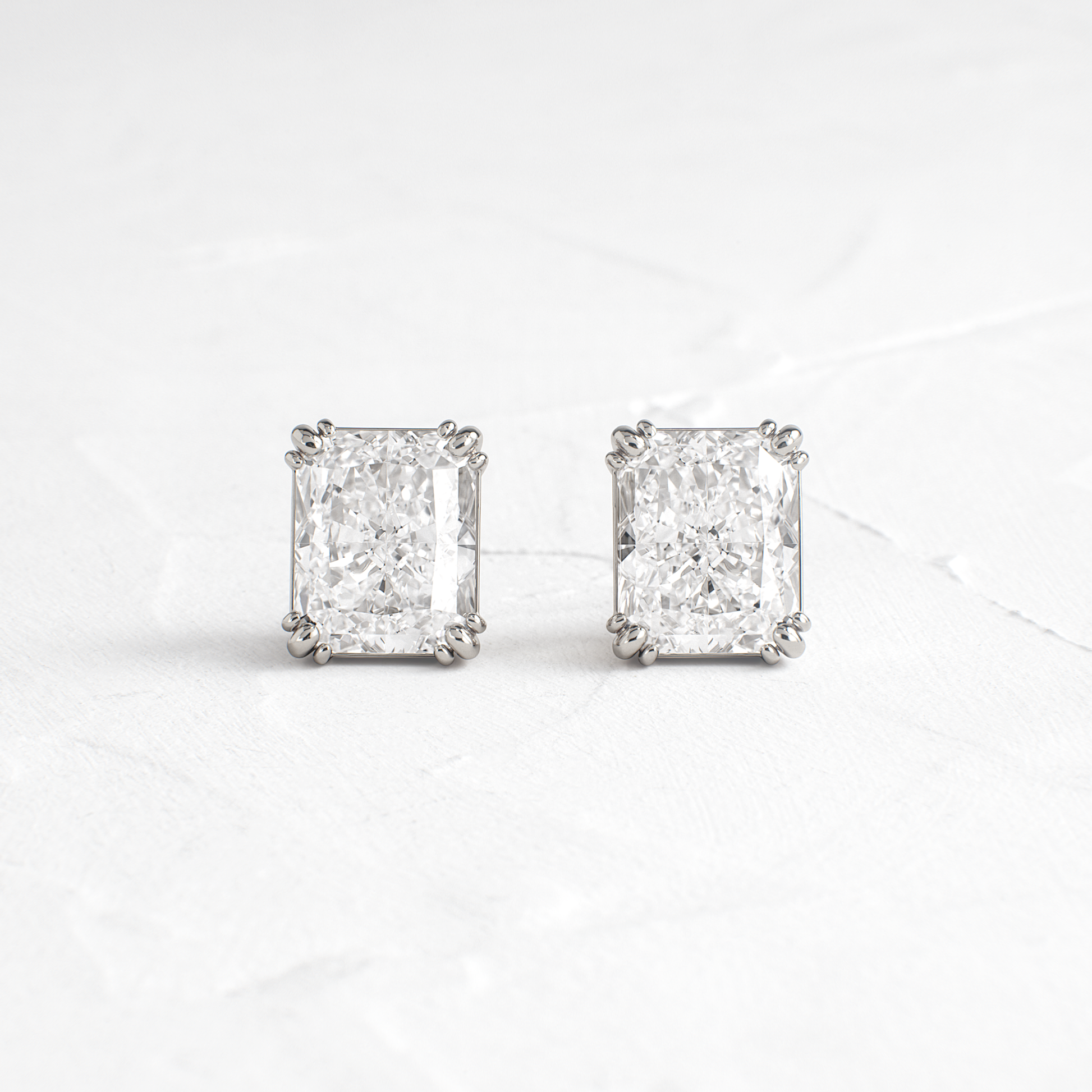 Solitaire- 1.0CT Oval Lab Grown Diamond Earrings