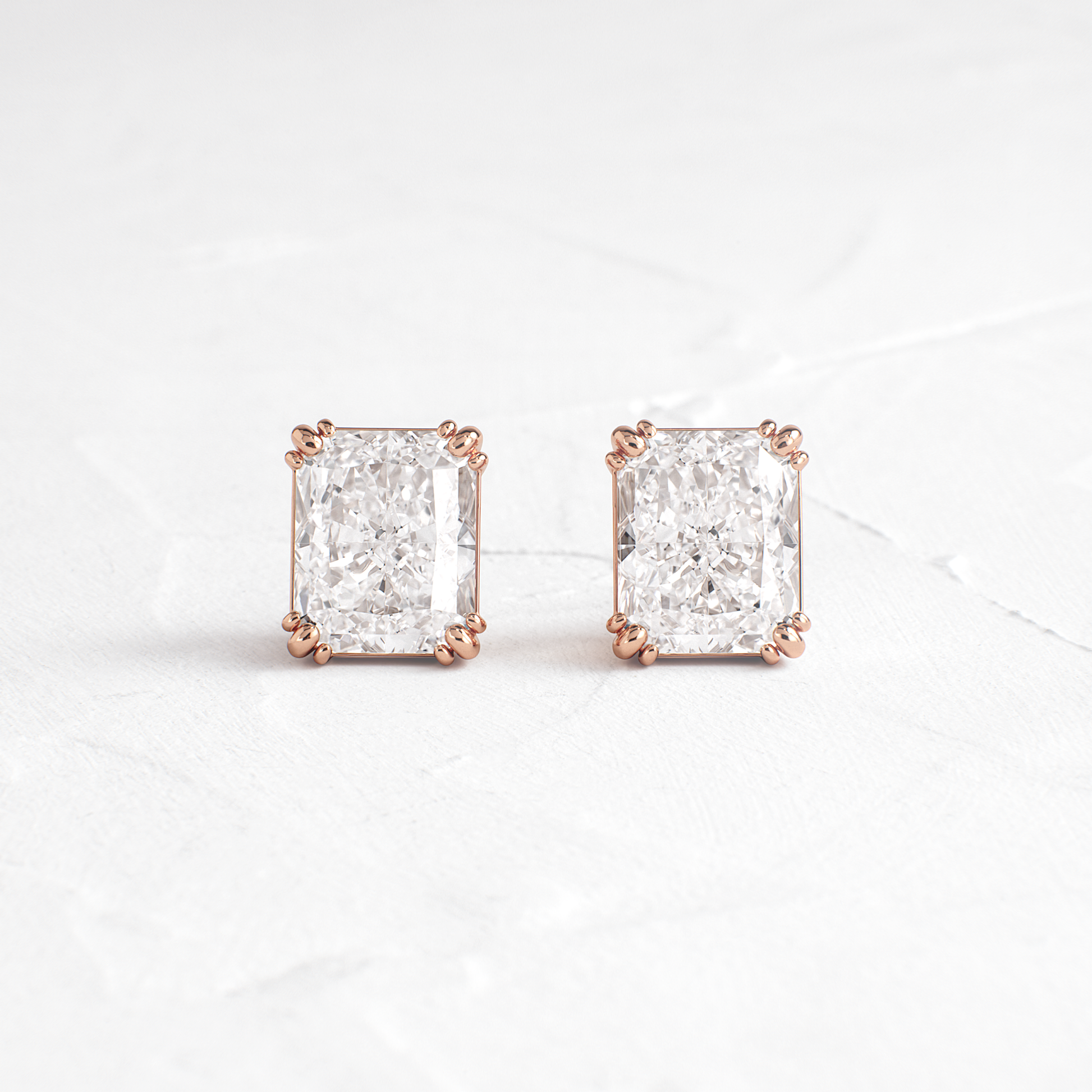 Solitaire- 1.0CT Oval Lab Grown Diamond Earrings