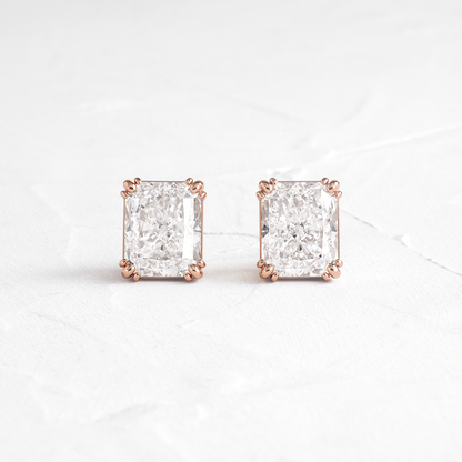 Solitaire- 1.0CT Oval Lab Grown Diamond Earrings