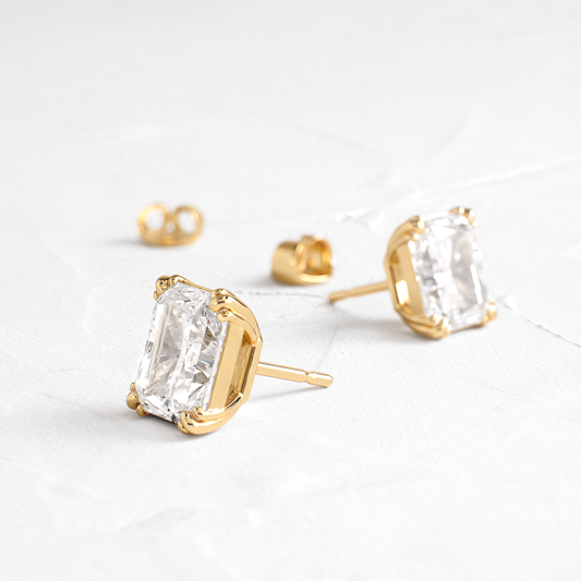 Solitaire- 1.0CT Oval Lab Grown Diamond Earrings