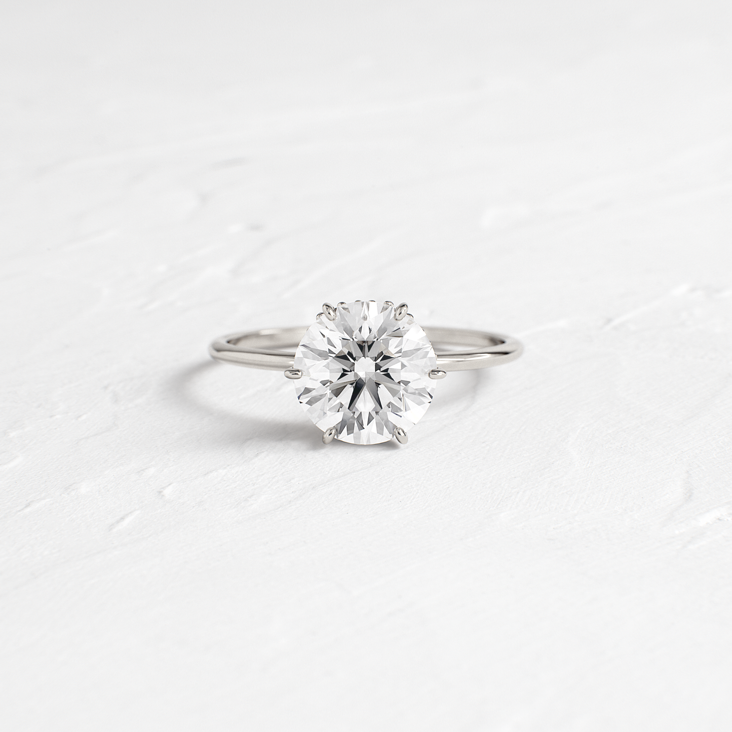 Hidden Halo-Round Lab Grown Diamond Engagement Ring