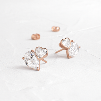 Solitaire- 1.0CT Oval Lab Grown Diamond Earrings