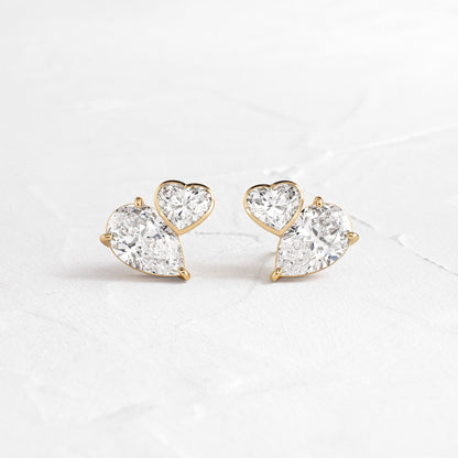 Solitaire- 1.0CT Oval Lab Grown Diamond Earrings
