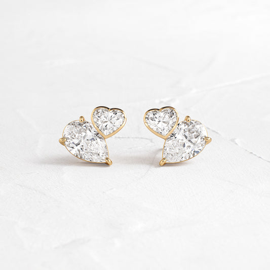 Solitaire- 1.0CT Oval Lab Grown Diamond Earrings