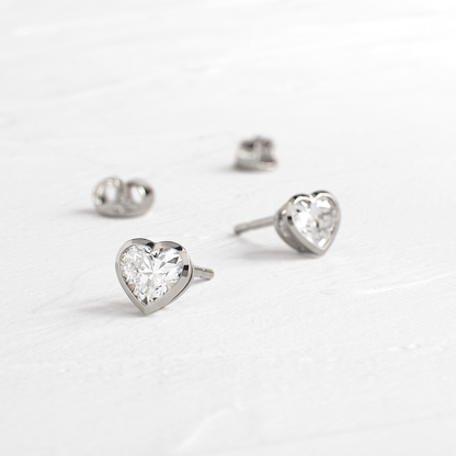 Solitaire- 1.0CT Oval Lab Grown Diamond Earrings