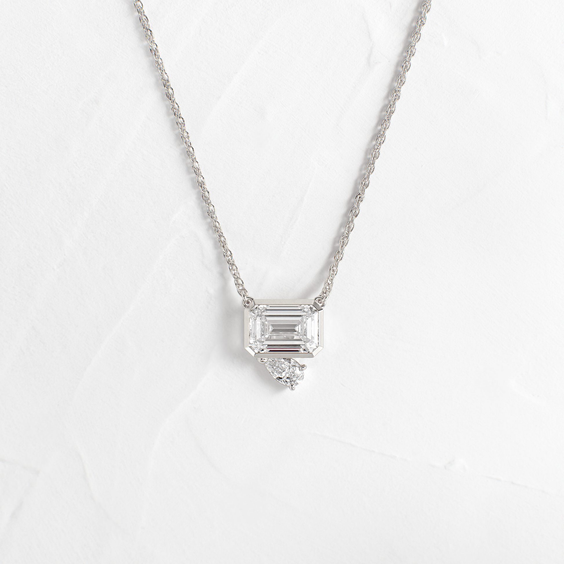 Solitaire- 1.0 CT Oval Lab Grown Diamond Necklace