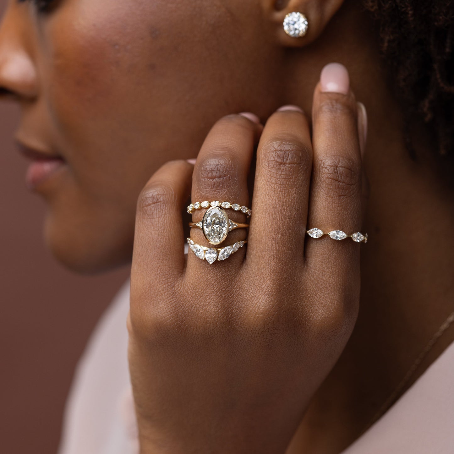 Solitaire-Oval Lab Grown Diamond Engagement Ring