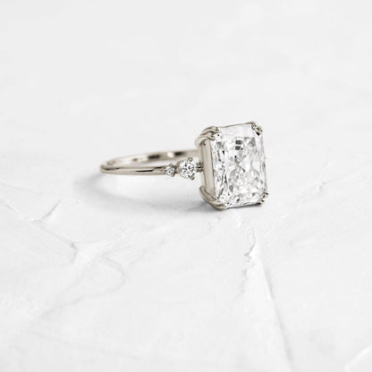 Cluster-Radiant Lab Grown Diamond Engagement Ring