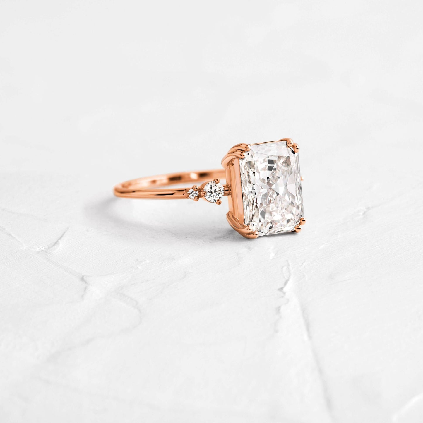 Cluster-Radiant Lab Grown Diamond Engagement Ring