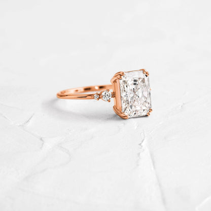 Cluster-Radiant Lab Grown Diamond Engagement Ring