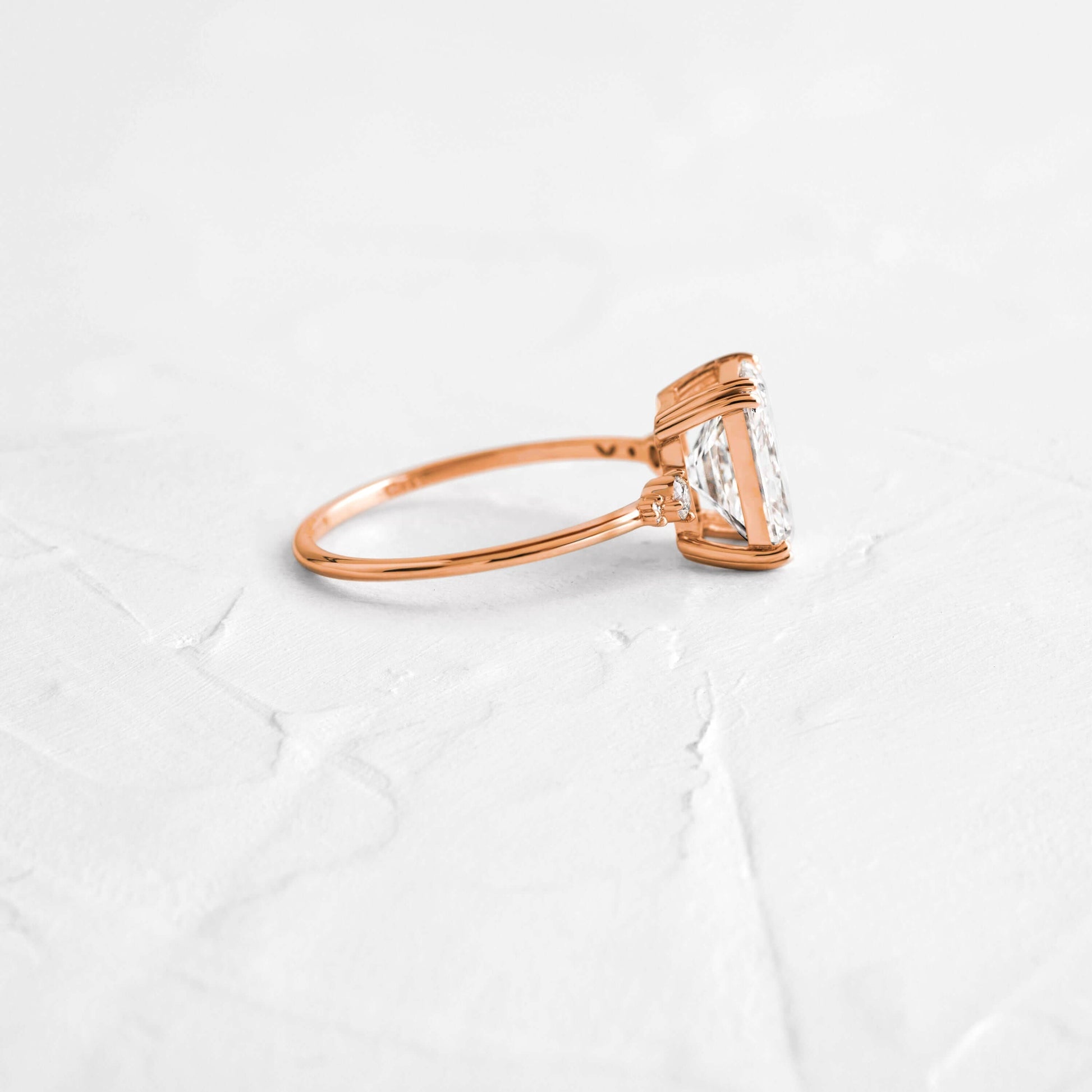 Cluster-Radiant Lab Grown Diamond Engagement Ring